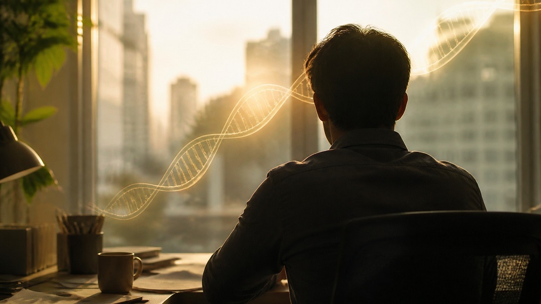 cortisol face stress genetics